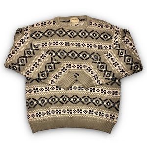 VINTAGE EDDIE BAUER Men’s Knit Crewneck Sweater (Size Large)